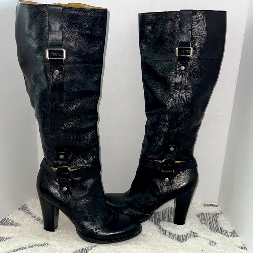 Nine West Black Heeled Boots